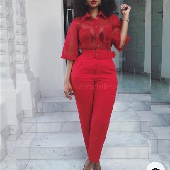 Zara high waisted belted pants - Picture 11 of 16